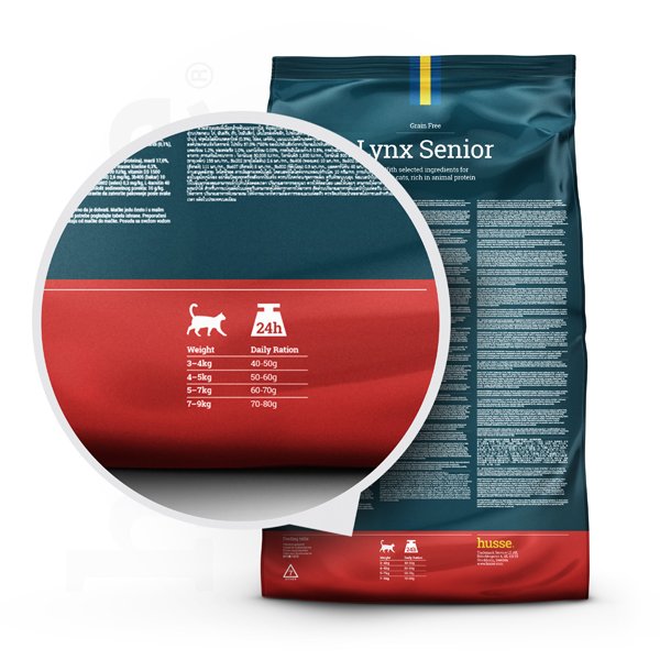 Lynx Senior, 7 kg | Crocchette per gatti anziani senza cereali