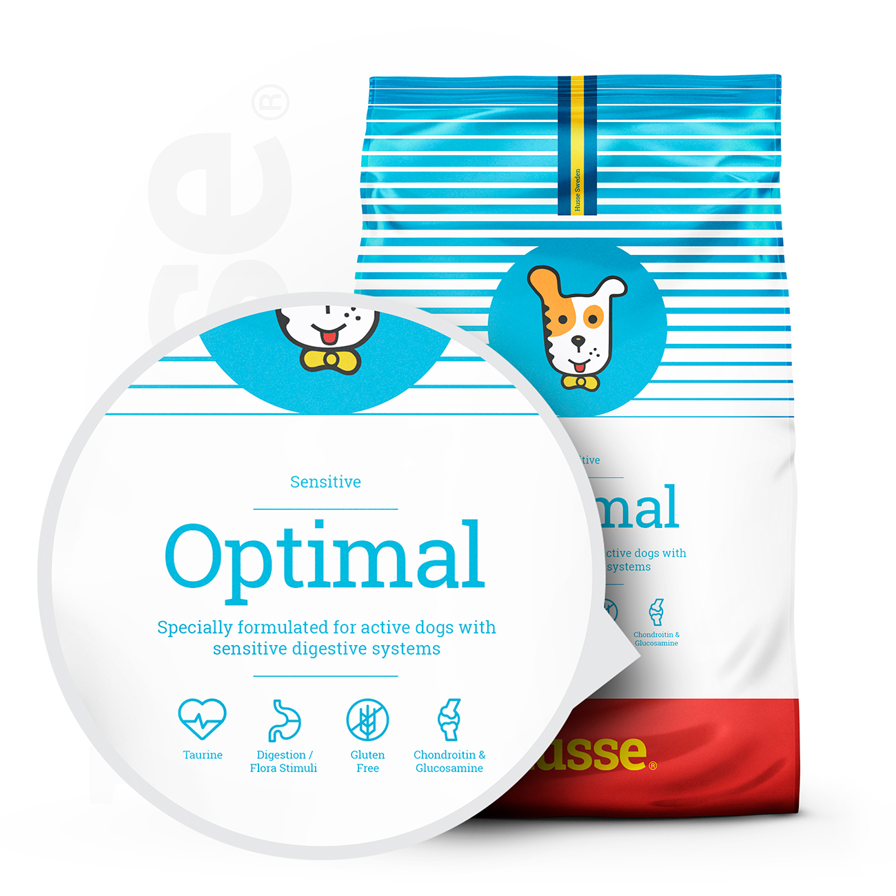 Optimal Sensitive, 12.5 kg | Crocchette per cani attivi con digestione sensibile