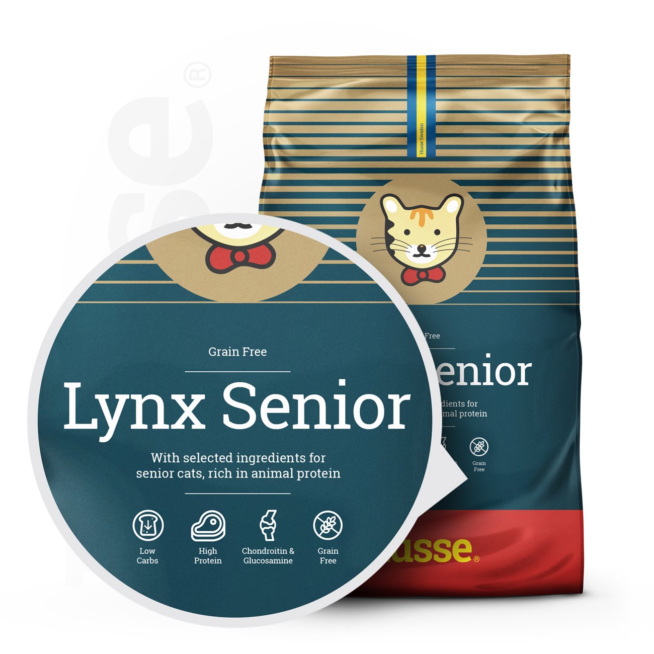 Lynx Senior, 7 kg | Crocchette per gatti anziani senza cereali