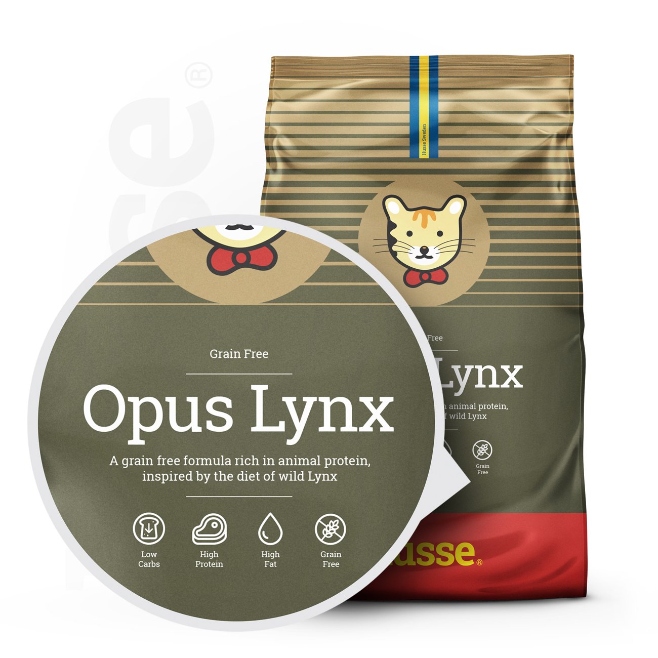 Opus Lynx, 2 kg | Crocchette per gatti senza cereali