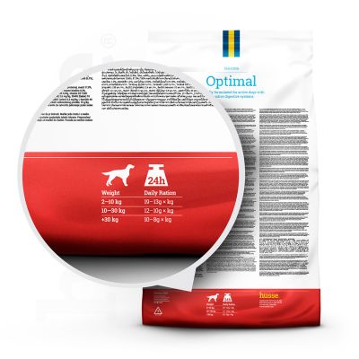 Optimal Sensitive, 12.5 kg | Crocchette per cani attivi con digestione sensibile