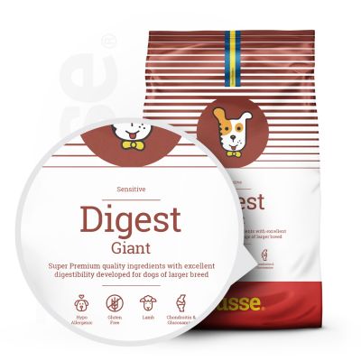 Digest Giant, 12.5 kg | Crocchette per cani di taglia grande con digestione sensibile