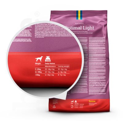 Optimal Light, 15 kg | Crocchette per cani meno attivi o in sovrappeso