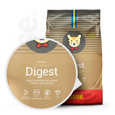 Exclusive Digest, 2 kg | Crocchette per gatti con digestione sensibile