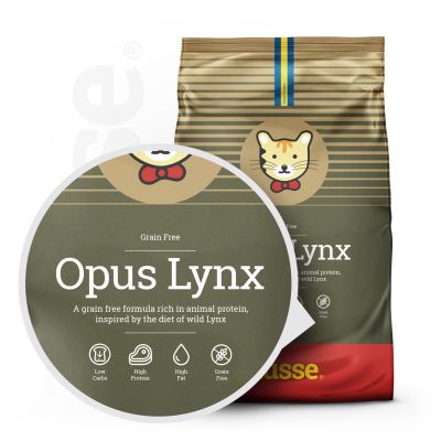 Opus Lynx, 2 kg | Crocchette per gatti senza cereali