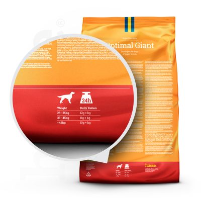 Optimal Giant, 12 kg | Crocchette per cani attivi di taglia grande