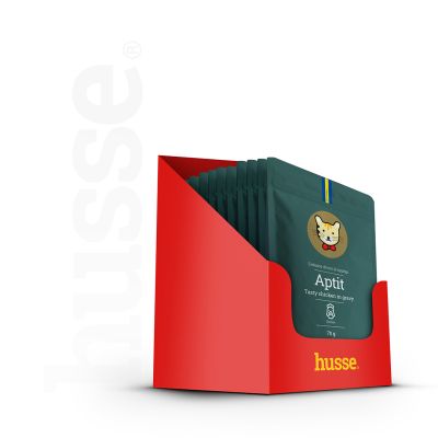 Aptit Pollo, box 12x70g | Filetto di pollo in salsa per gatti